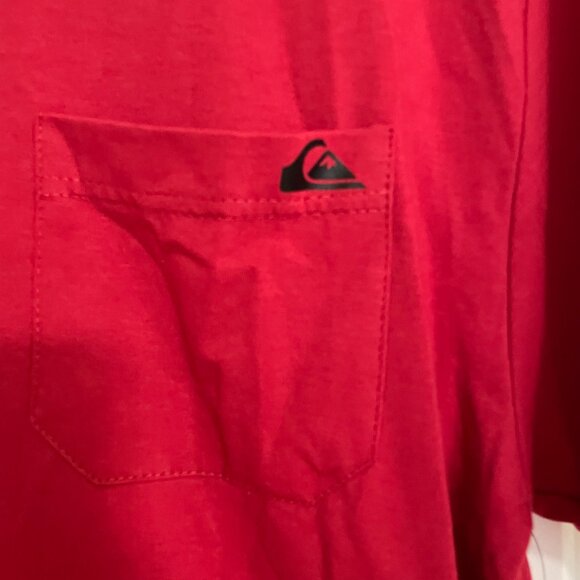 Quiksilver Everyday Pocket Red Women T-Shirt M - Picture 2 of 8